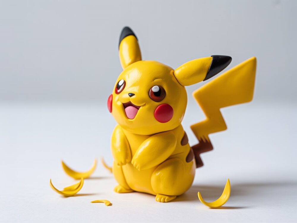 Figurka Pikachu z modeliny