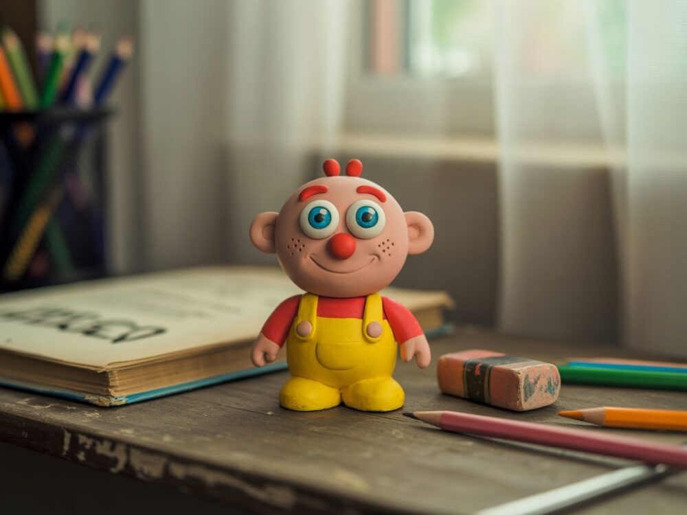 Figurka Plastusia na biurku