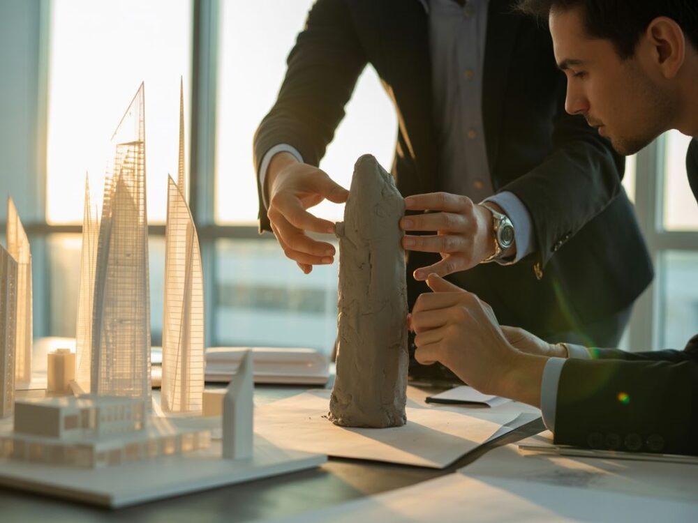 architekci z modeliną