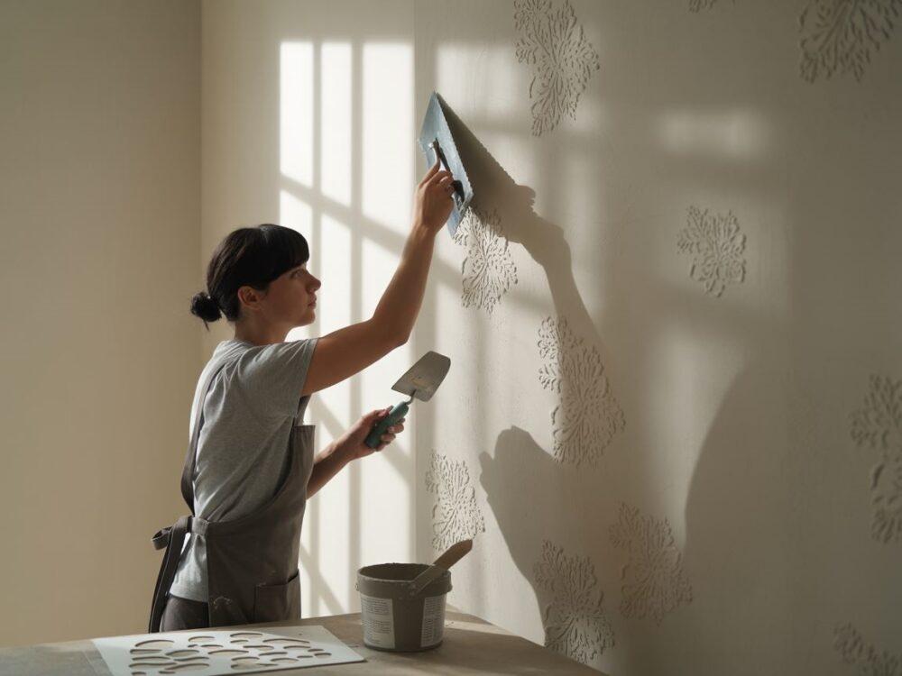 artystyczne zdobienia ścian