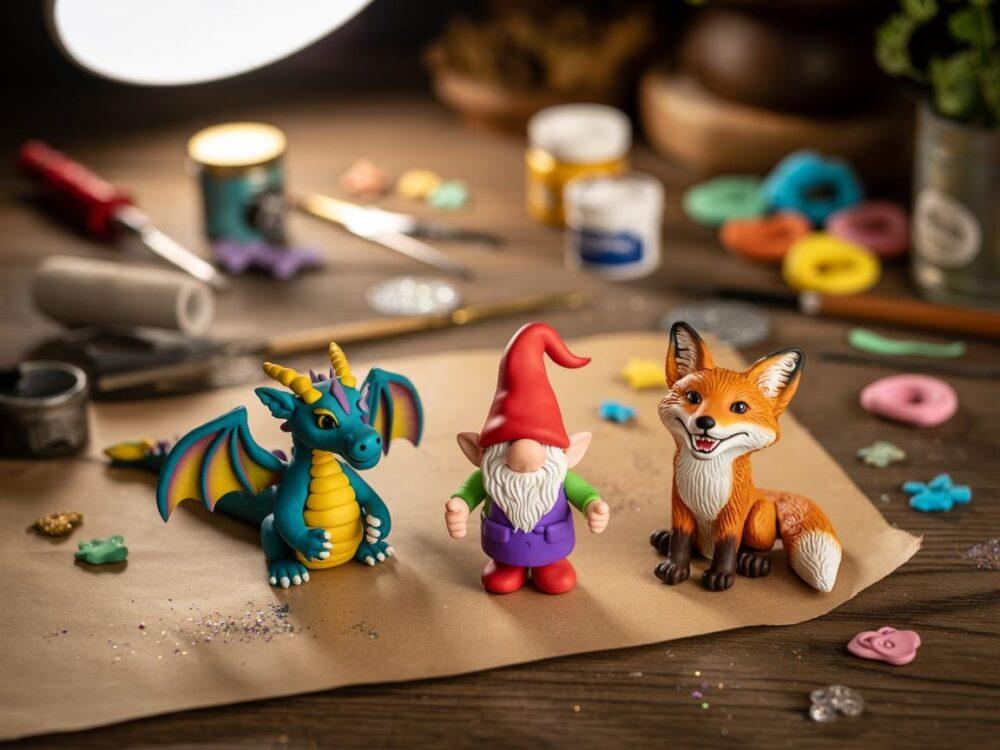 detale figurek z fimo