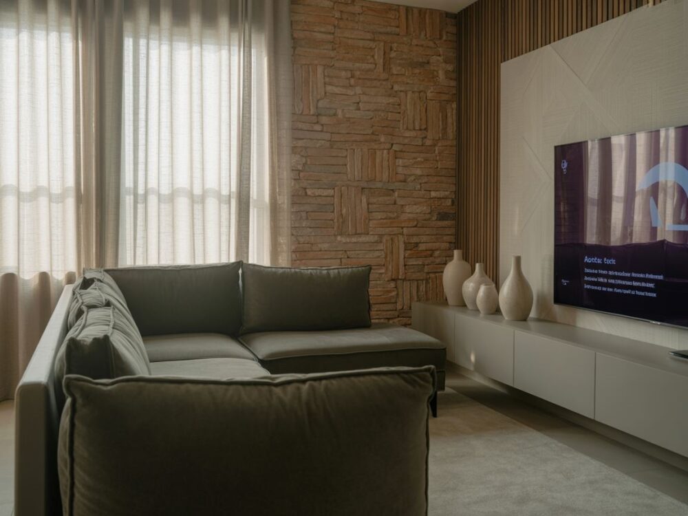 drewniane lamele na ścianie