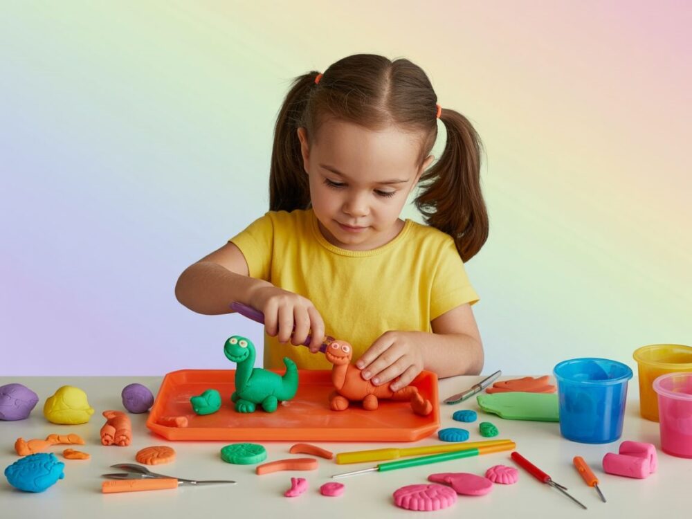 kolorowa modelina dla dzieci