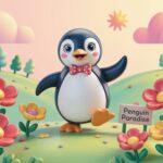 kolorowy pingwin z modeliny