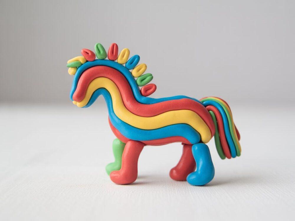 koń z plasteliny