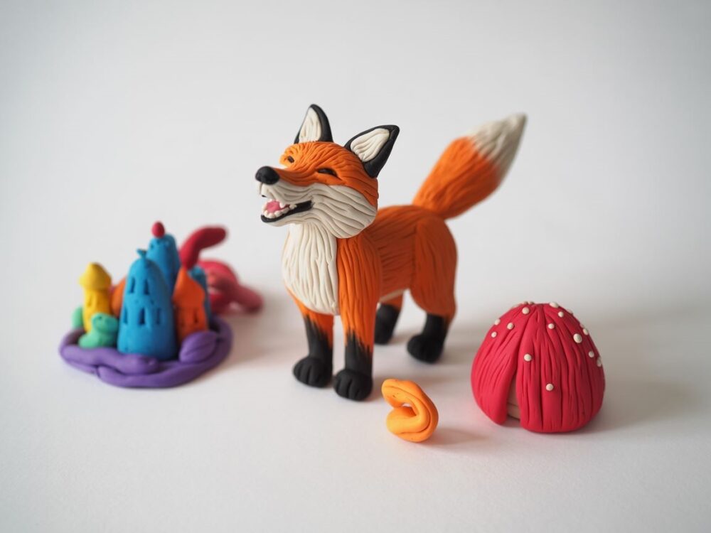 kreatywne modele z plasteliny