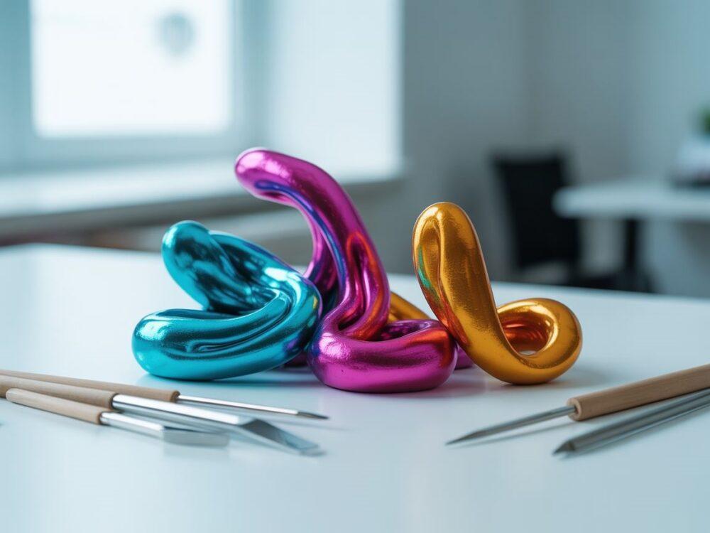 metaliczna plastelina