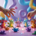 plastyczne figurki na stole