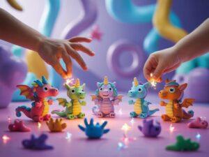 plastyczne figurki na stole