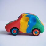 ręcznie wykonane auto z plasteliny
