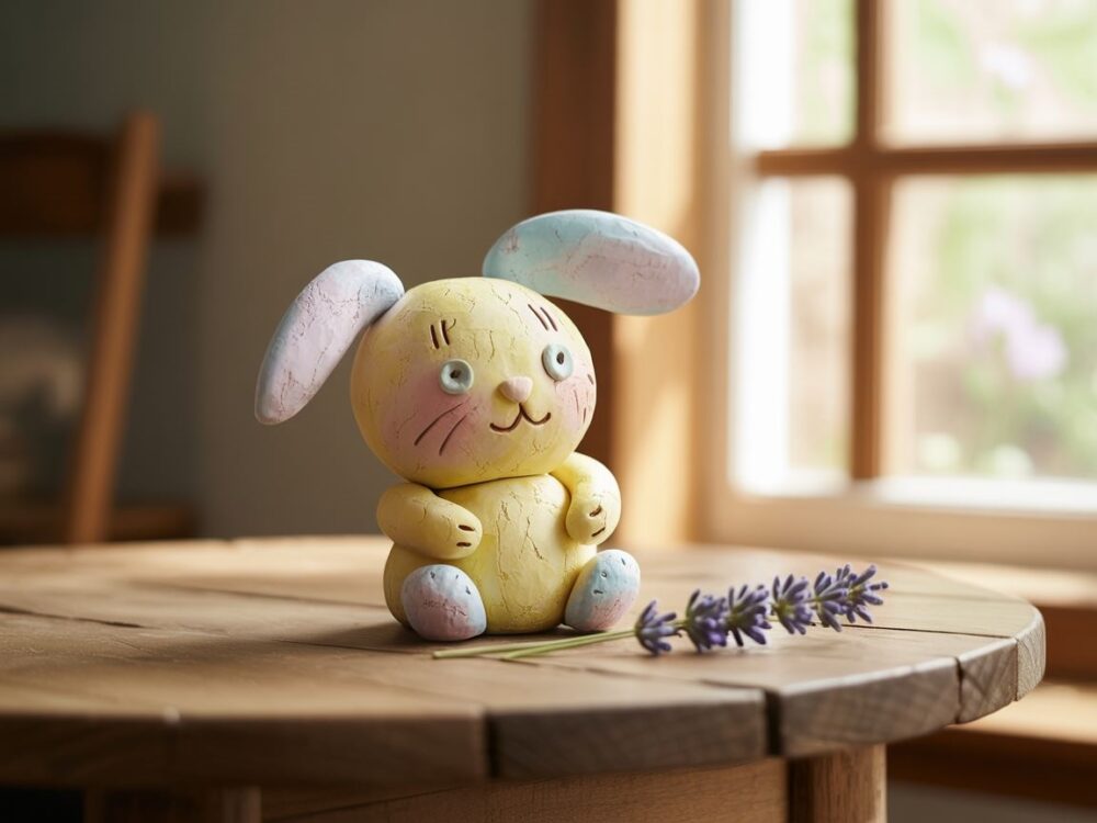 ręcznie wykonany króliczek