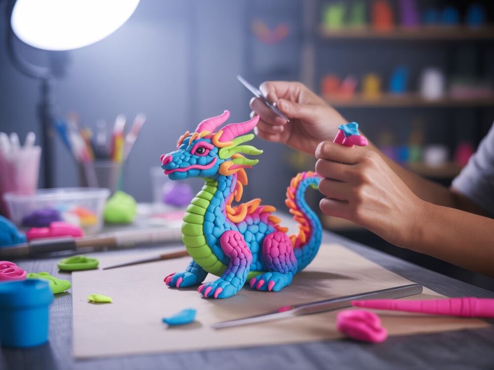 świecąca masa do lepienia