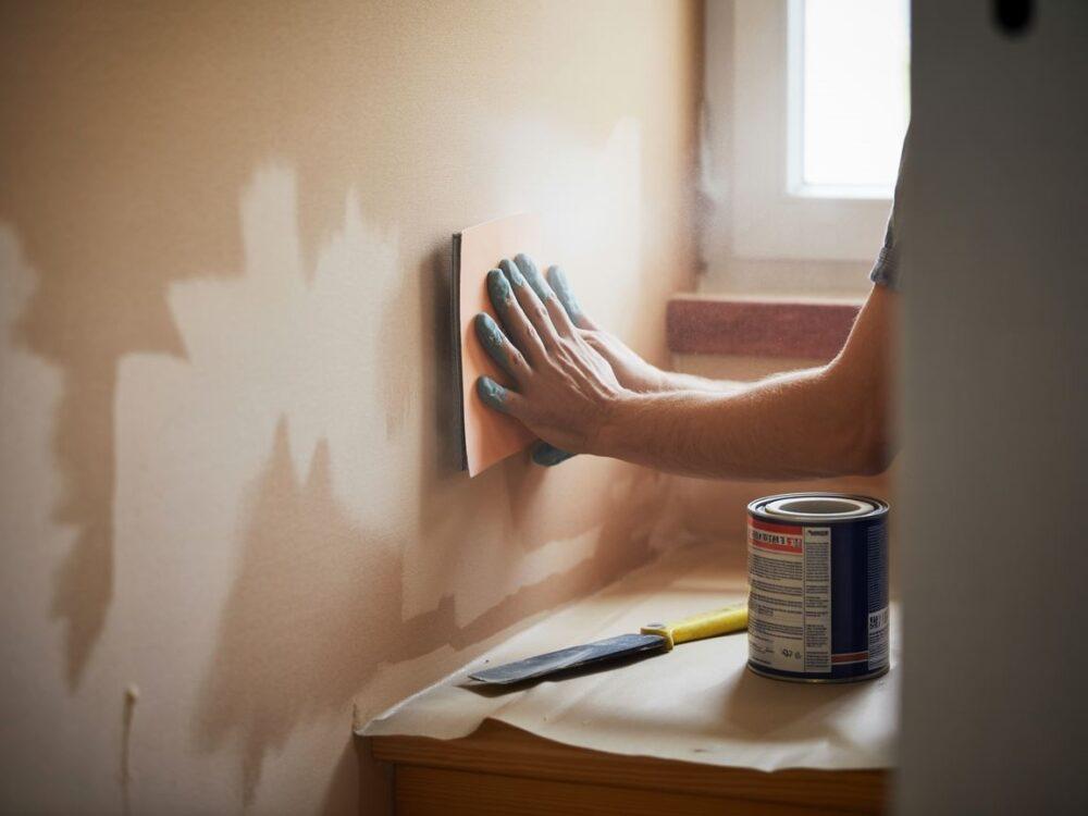 szlifowanie ściany przed malowaniem