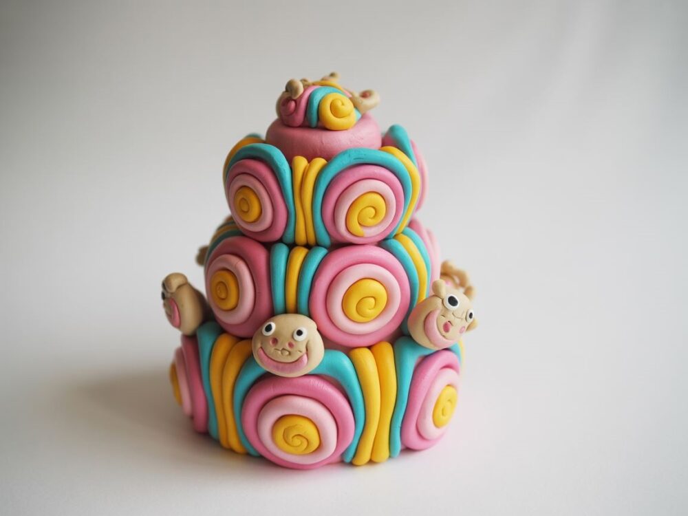 tort urodzinowy z plasteliny