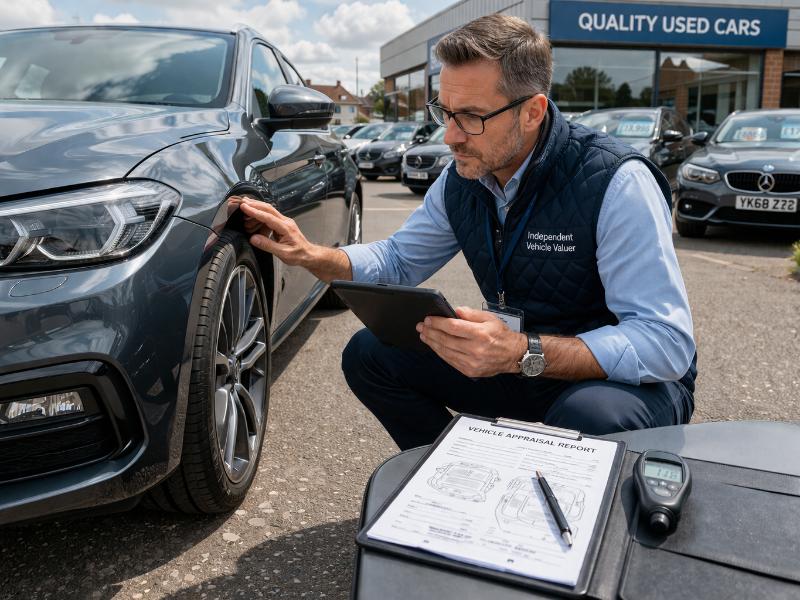 Oględziny samochodu przed ustaleniem wartości